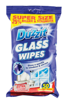 Duzzit 50pc Glass Wipes